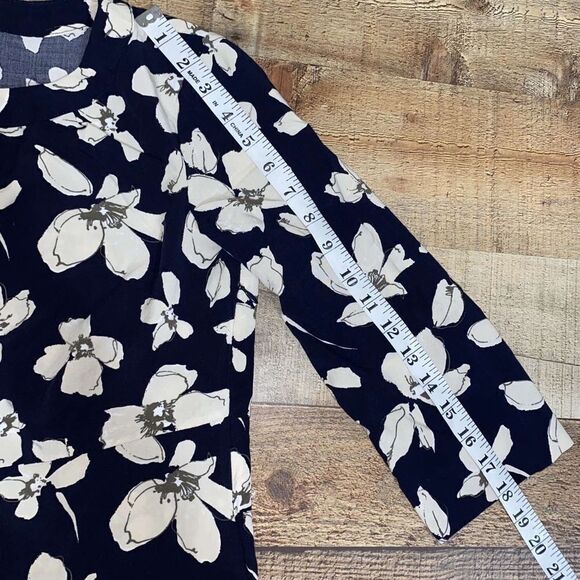 J Jill Floral Mid Sleeve Dress - Picture 12 of 12
